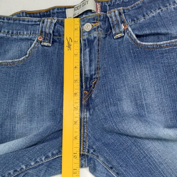 Levis Jeans Women's 10S 525 Boot Cut Blue Stretch Medium Wash Blend Denim - Picture 10 of 12